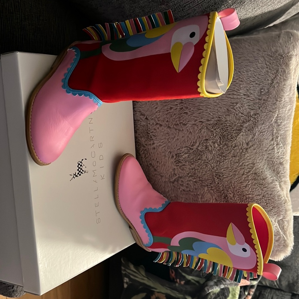 Stella McCartney kids cow boy boots